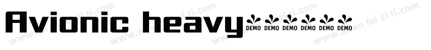 Avionic heavy字体转换